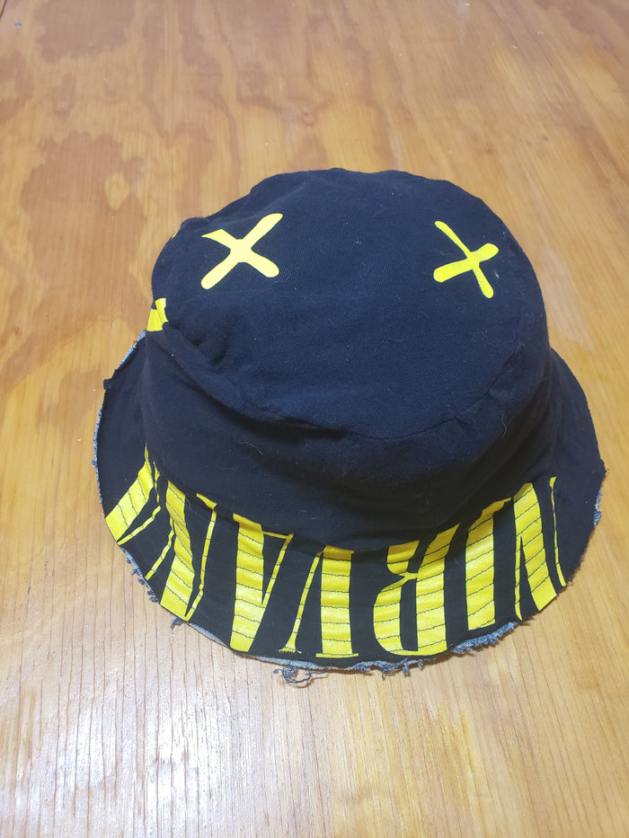 Nirvana Reversible Denim Bucket Hat | Custom Handcrafted