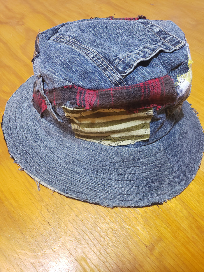 Nirvana Reversible Denim Bucket Hat | Custom Handcrafted