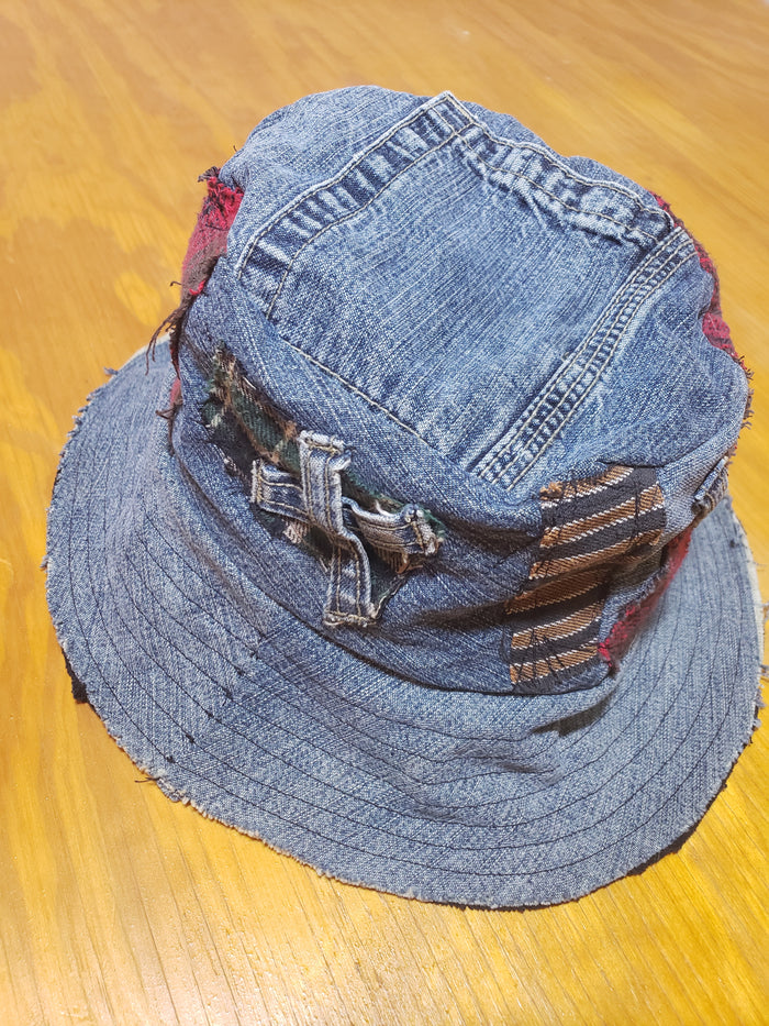 Nirvana Reversible Denim Bucket Hat | Custom Handcrafted