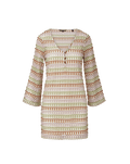 Veronica Beard Novien Crochet Mini Dress - Deep Ochre/Dove White Multi