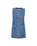 Veronica Beard Oakley Denim Mini Dress - Cornflower