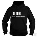 SunFrog-Busted Funky Hippo Hoodie / Black / S One Door, Mordor, Gondor