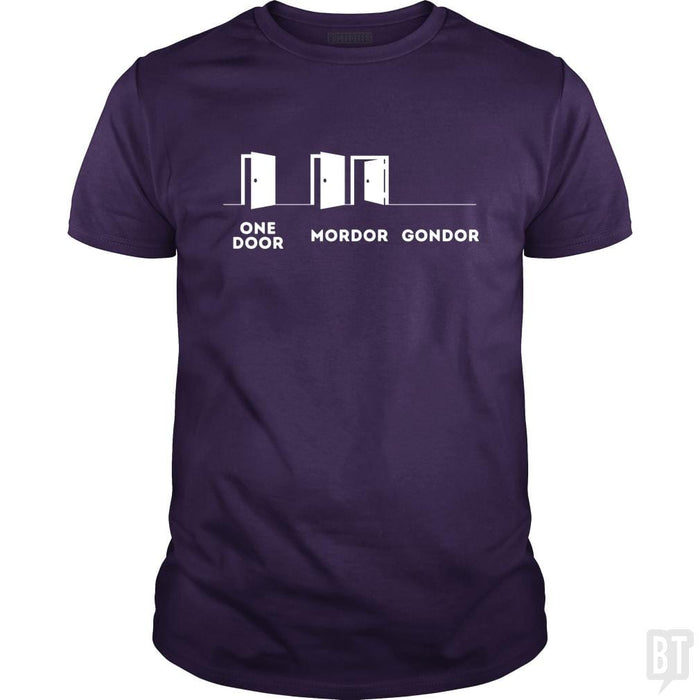 SunFrog-Busted Funky Hippo Classic Guys / Unisex Tee / Purple / S One Door, Mordor, Gondor