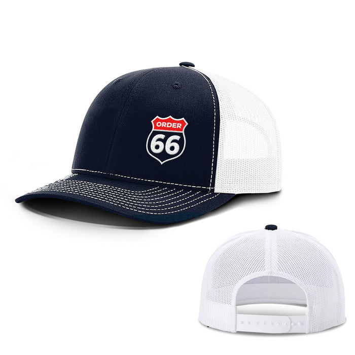 Snapback Trucker / Navy and White / One Size