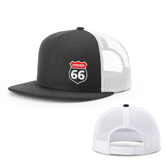 Snapback Flatbill / Black and White / One Size