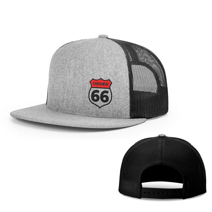 Snapback Flatbill / Heather and Black / One Size