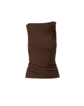 Veronica Beard Otessa Top - Dark Mocha