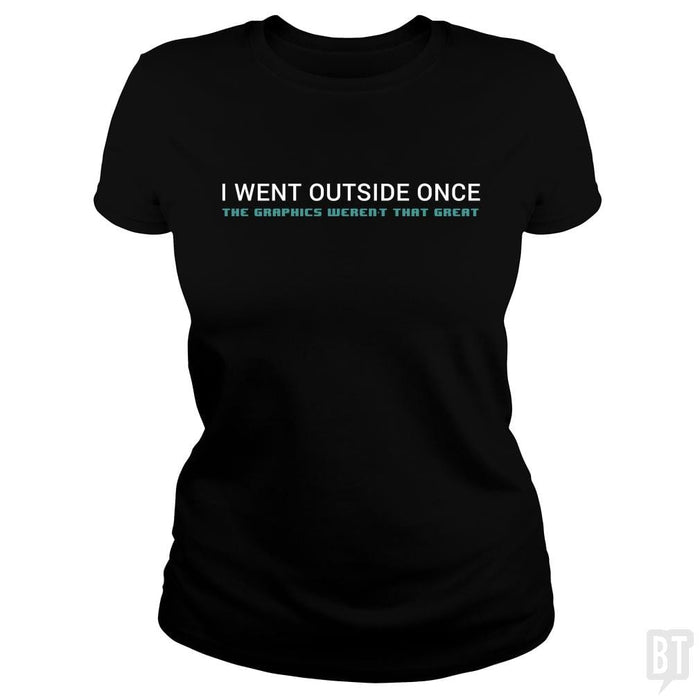 SunFrog-Busted Funky Hippo Classic Ladies Tee / Black / S Outside Graphics