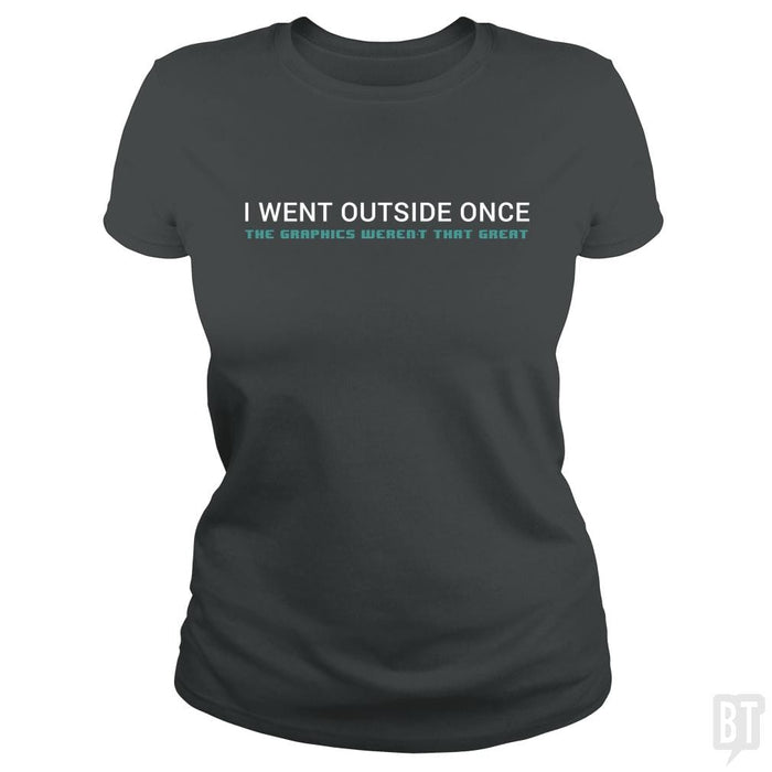 SunFrog-Busted Funky Hippo Classic Ladies Tee / Dark Heather / S Outside Graphics