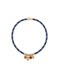 Veronica Beard Paracord Charm Necklace - Navy