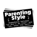 Parenting Style Vinyl Sticker - BustedTees.com