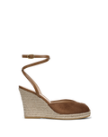 Veronica Beard Pasina Suede Espadrille - Chestnut