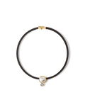 Veronica Beard Pearl Pendant Cord Necklace Pearl/Black