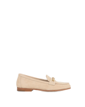Veronica Beard Penny Suede Chain-Link Loafer - Sand