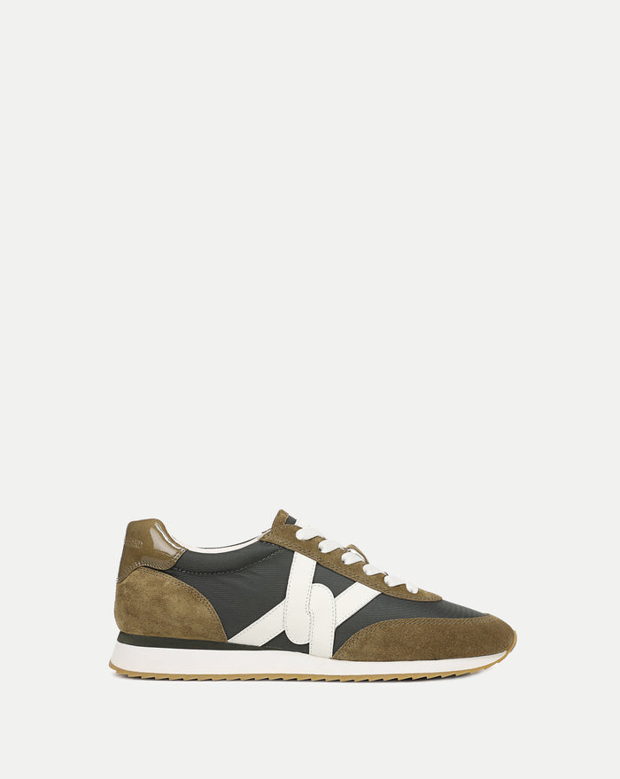 Veronica Beard Penrose Sneaker - Loden/Fennel
