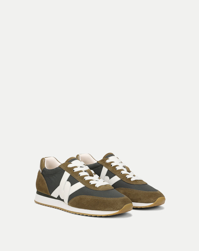 Veronica Beard Penrose Sneaker - Loden/Fennel