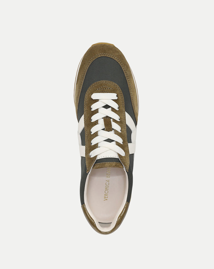 Veronica Beard Penrose Sneaker - Loden/Fennel