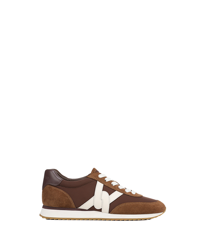 Veronica Beard Penrose Sneaker - Chocolate/Hazelwood/Raisin