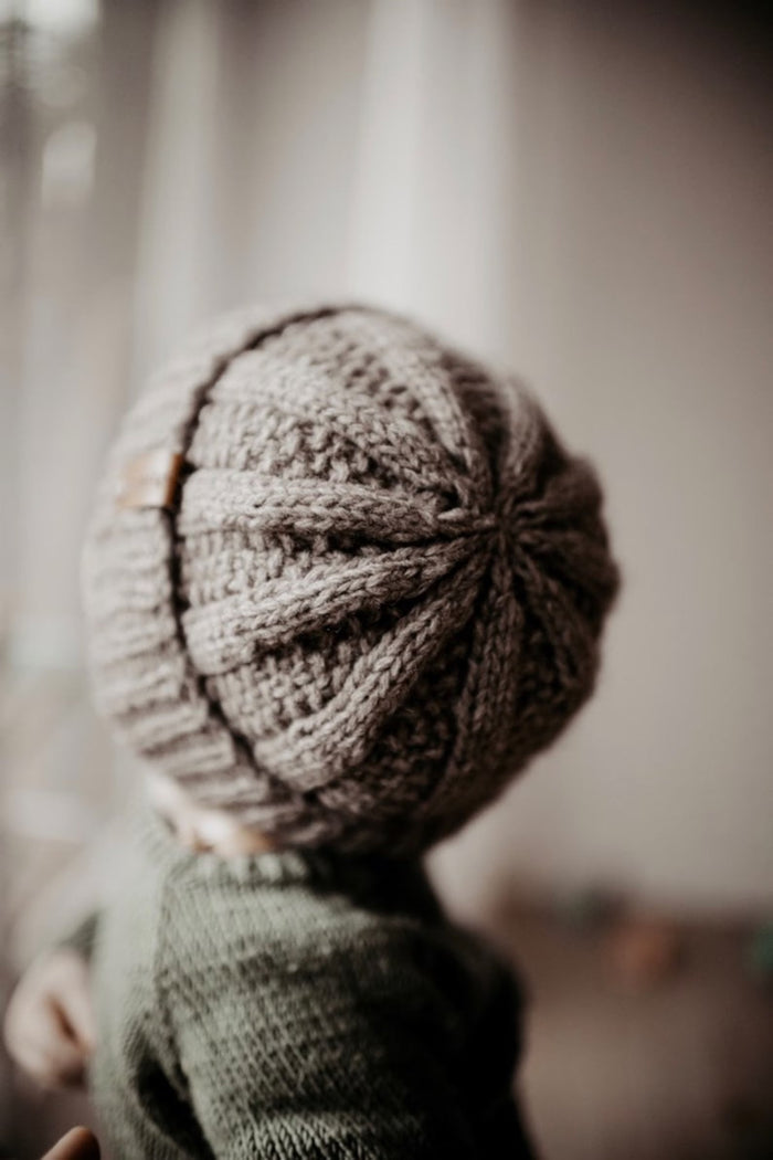 🧶 Perle Rippenmütze Strickanleitung PDF