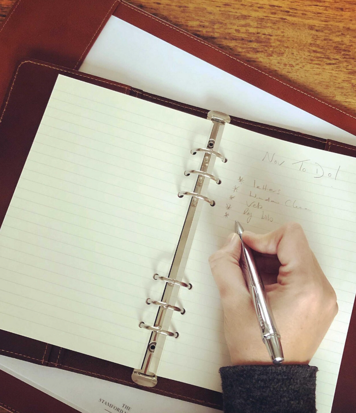 Personalised Luxury Leather Organiser and Notebooks Set