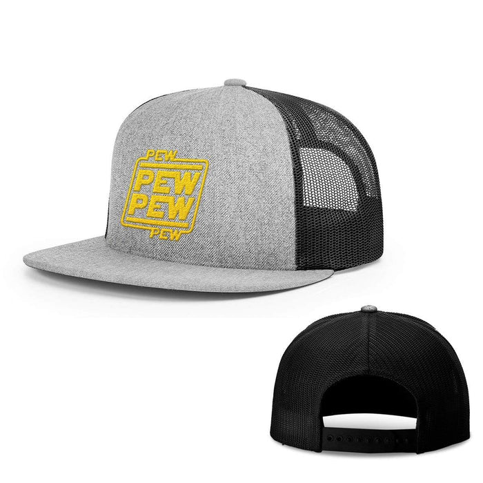 Snapback Flatbill / Heather and Black / One Size