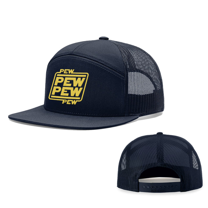 Seven-Panel Trucker Flatbill / Navy / One Size