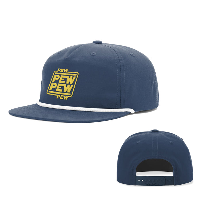 Snapback Rope Flatbill / Navy and White / One Size