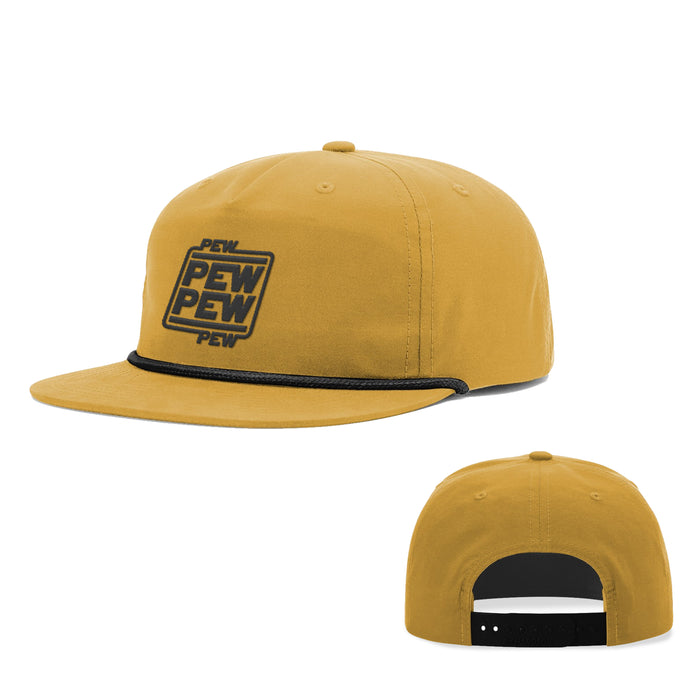 Snapback Rope Flatbill / Biscuit and Black / One Size