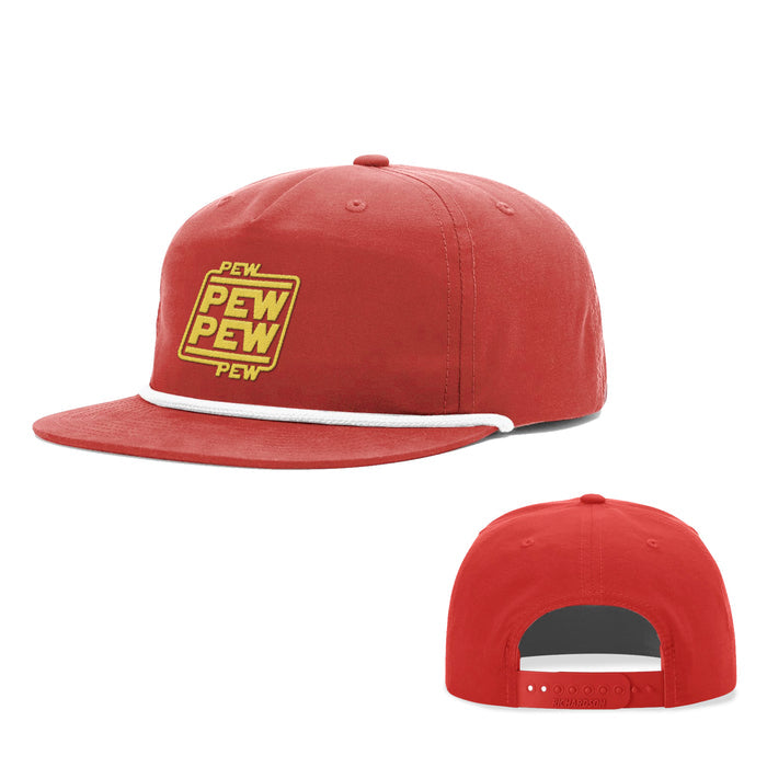 Snapback Rope Flatbill / Red and White / One Size