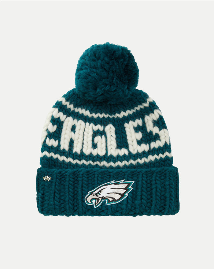Veronica Beard Philadelphia Eagles Beanie - Midnight Green