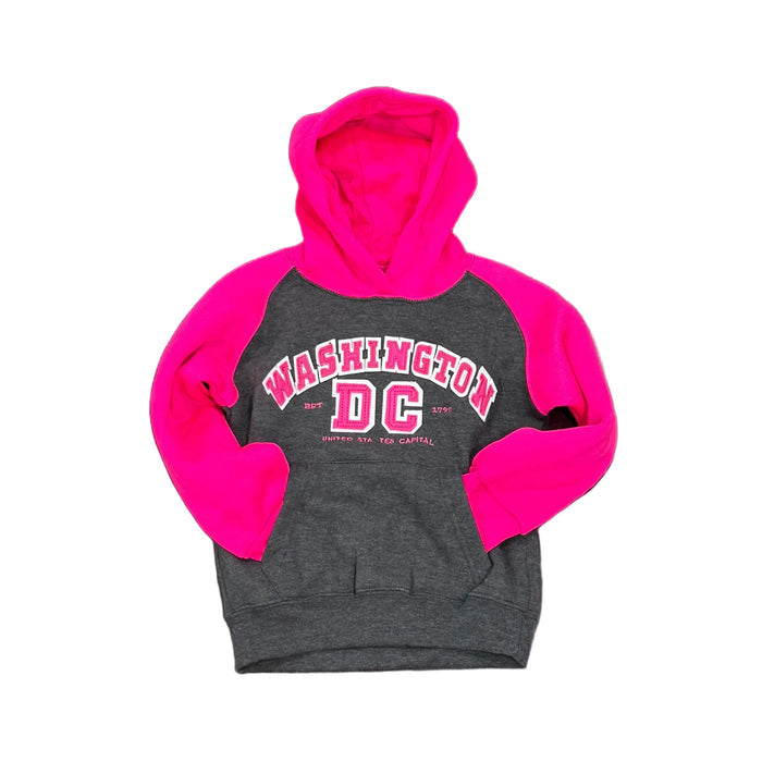Pink and Grey Washington DC Kid's Hoodie