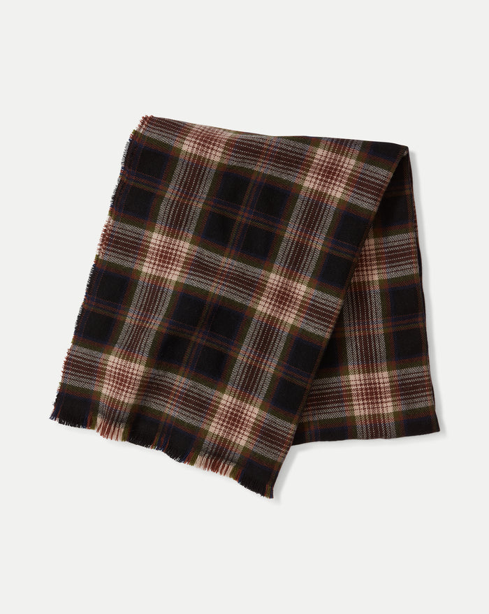 Veronica Beard Plaid Wool Scarf