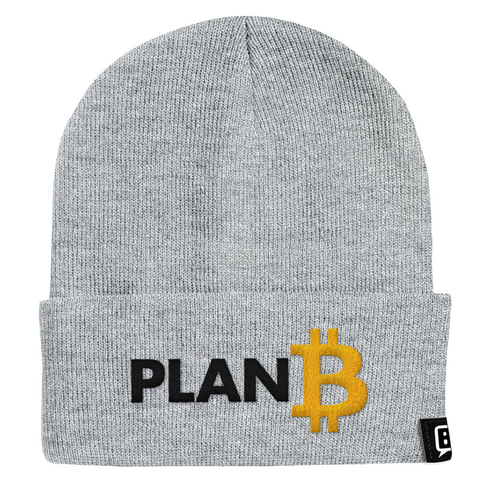Plan B Bitcoin Beanies - BustedTees.com