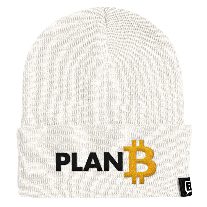 Plan B Bitcoin Beanies - BustedTees.com