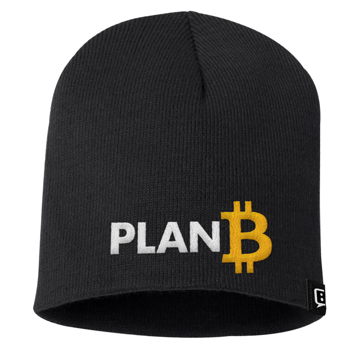 Plan B Bitcoin Beanies - BustedTees.com
