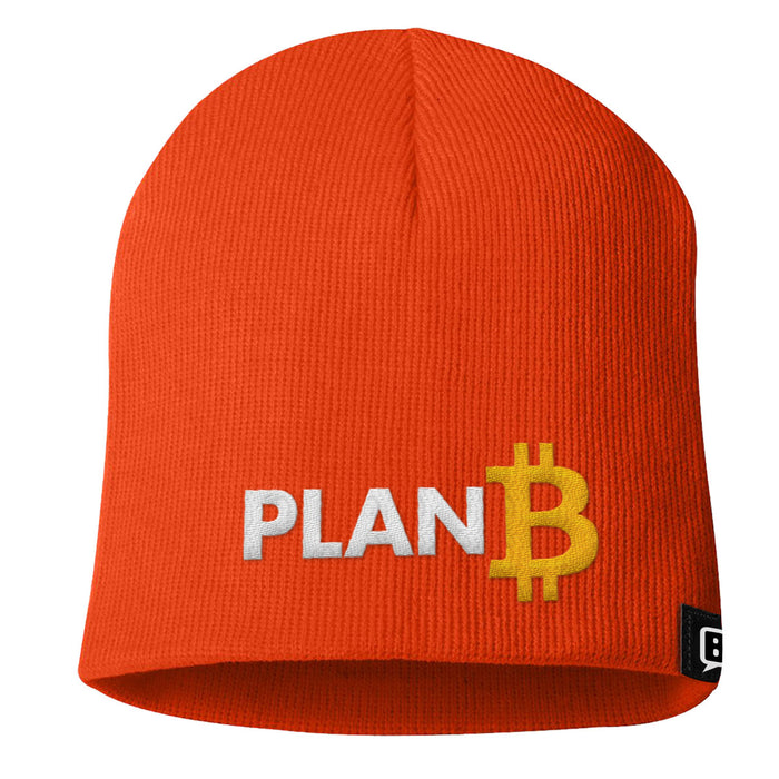 Plan B Bitcoin Beanies - BustedTees.com