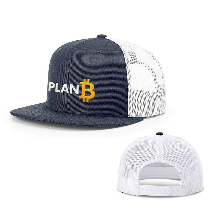 Snapback Flatbill / Navy and White / One Size