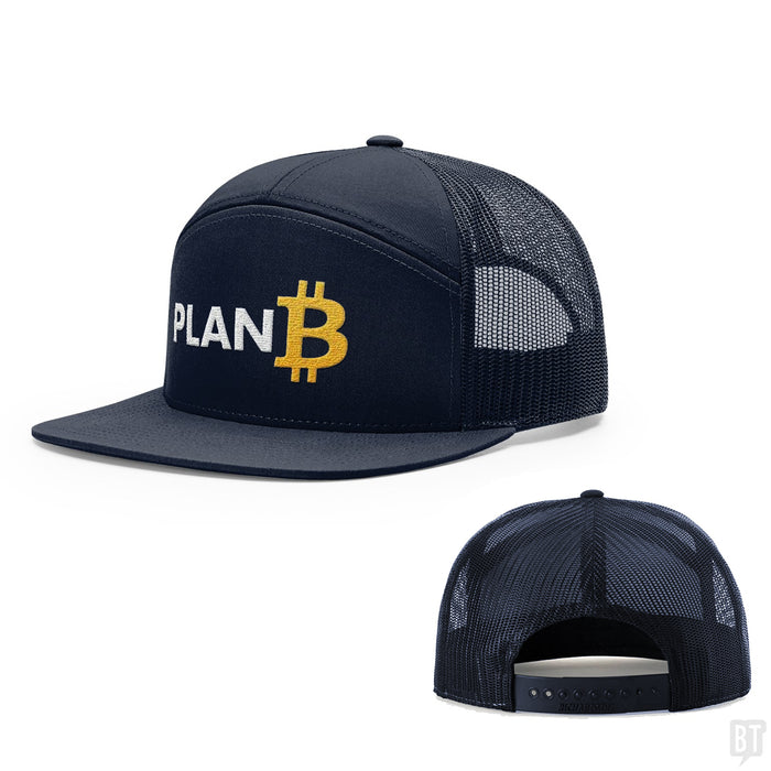 Seven-Panel Trucker Flatbill / Navy / One Size