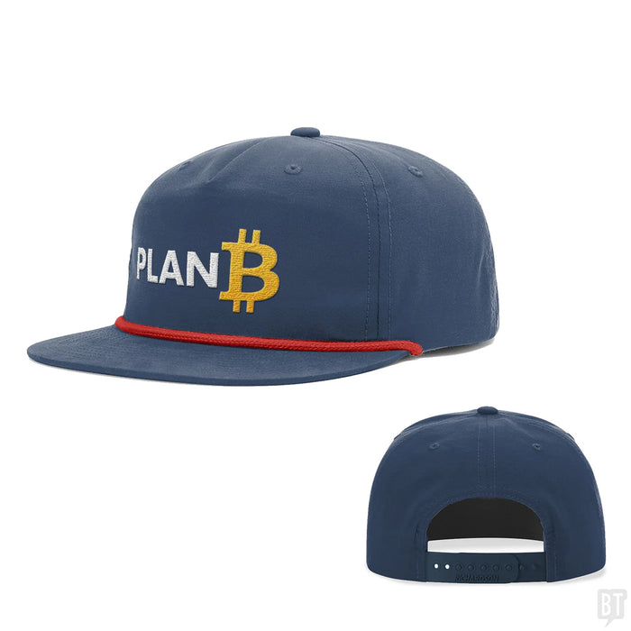 Snapback Rope Flatbill / Navy and Red / One Size