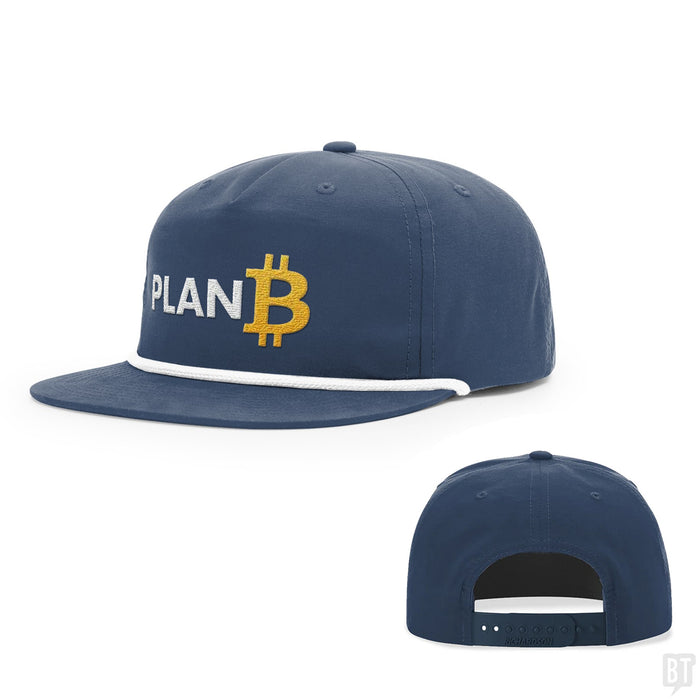 Snapback Rope Flatbill / Navy and White / One Size