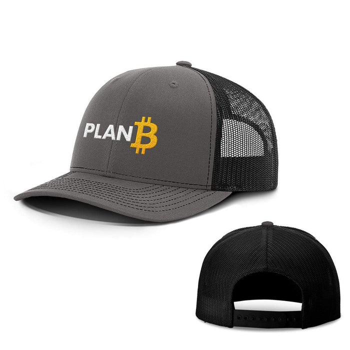 SunFrog-Busted Hats Snapback / Charcoal and Black / One Size Plan B Bitcoin Hats