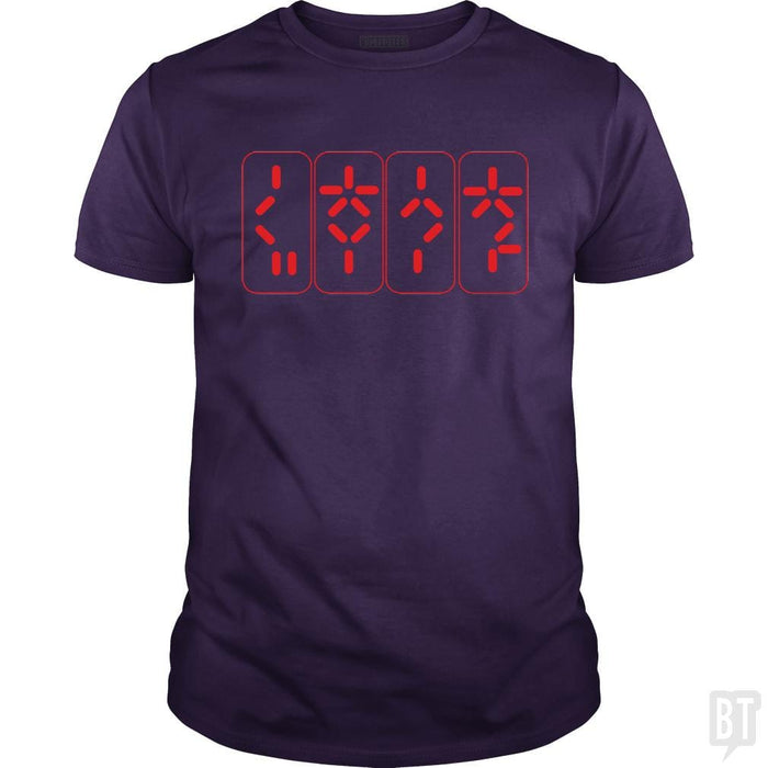 SunFrog-Busted Funky Hippo Classic Guys / Unisex Tee / Purple / S Predator