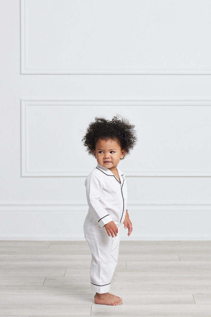 Premium Cotton Infant Romper in Monochrome