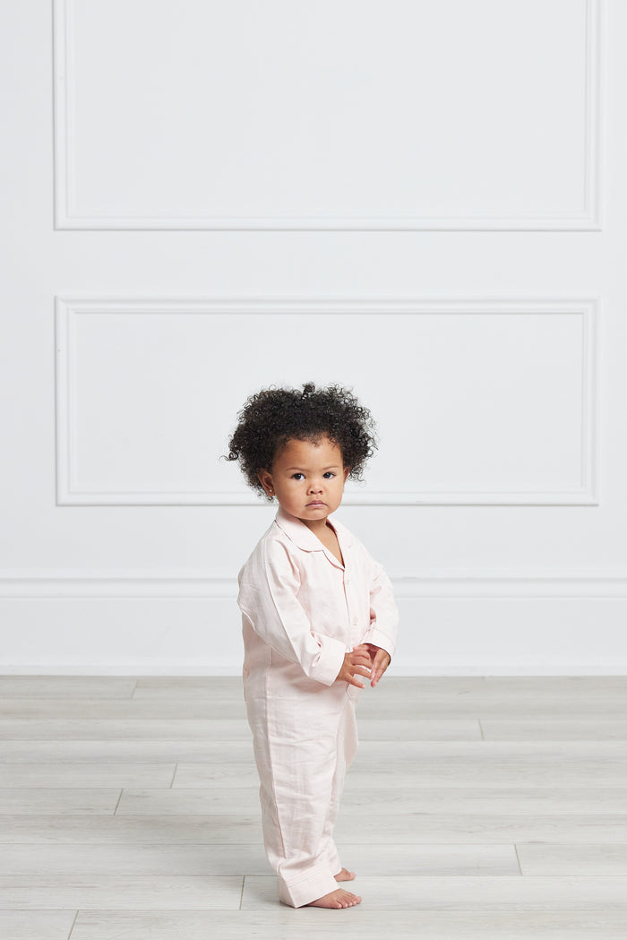 Premium Cotton Infant Romper in Pink Peony