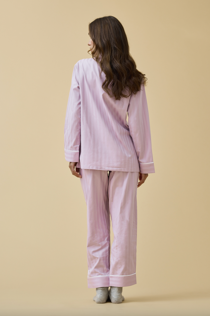 Premium Cotton Pajama Set in Lavender
