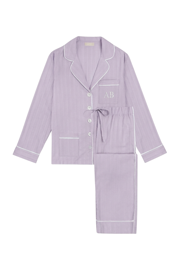 Premium Cotton Pajama Set in Lavender