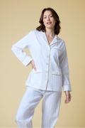Premium Cotton Pajama Set in Lily White