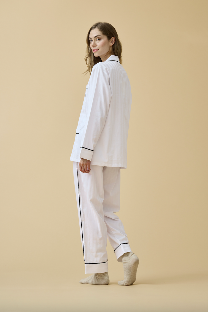 Premium Cotton Pajama Set in Monochrome