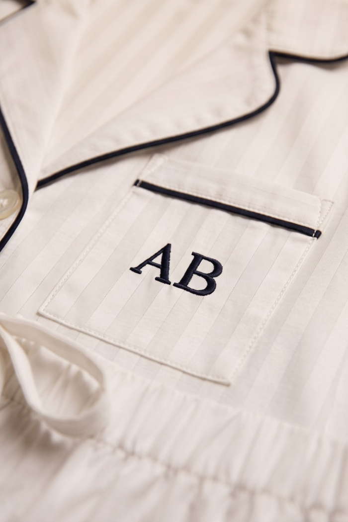 Premium Cotton Pajama Set in Monochrome