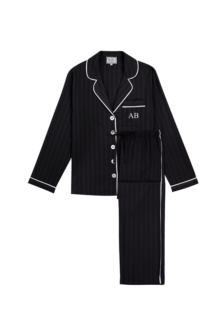 Premium Cotton Pajama Set in Onyx